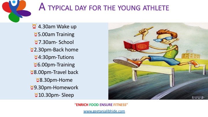 Nutritional challenges and concerns of the young athlete